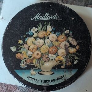 Vintage Maillard's Floral Tin circa 1920s